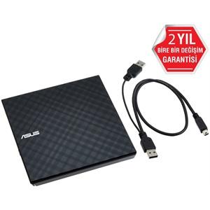 ASUS SDRW-08D2S-U Lite Usb 2.0 External, Siyah, Slim, Optik Okuyucu