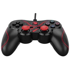 RAMPAGE SG-R601, Kırmızı, PC/PS3, 1.8mt Kablolu, Çift Titreşimli, GAMEPAD