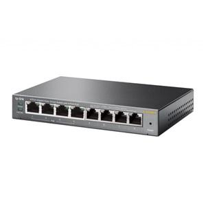 TP-LINK TL-SG108PE, 8 Port, GigaBit, 4 Port PoE 64W, Easy Smart, Yönetilebilir, Metal Kasa, Masaüstü Switch