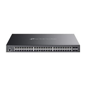 OMADA SG3452P, 52 Port Gigabit, 48 Port Gigabit PoE+, 384W, 4 Port SFP L2+ Yönetilebilir, Rackmount Metal Kasa Switch