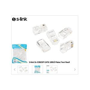 S-LINK SL-COB25P, RJ45, Yeni Nesil JAC, UTP, CAT6, (100lü PAKET)