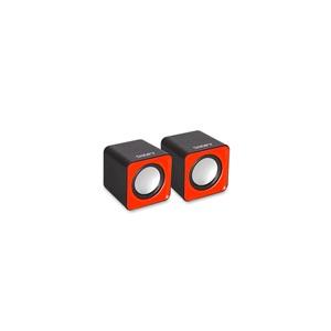 SNOPY SN-66, 6W, 1+1, Masa Üstü, USB, Speaker (Siyah-Kırmızı)