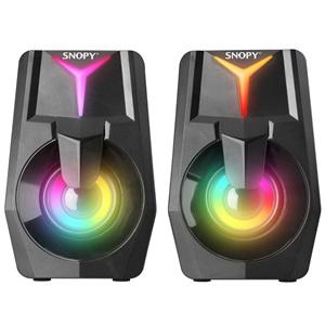 SNOPY SN-X22 STYLE, 6W, 1+1, Masaüstü, USB, RGB Işıklı, Siyah Kasa, Speaker