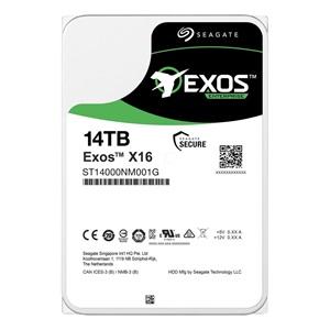 SEAGATE EXOS X16, ST14000NM001G, 3.5", 14TB, 256Mb, 7200 Rpm, 7/24 Enterprise, DATA CENTER-GÜVENLİK-NAS-SERVER, HDD