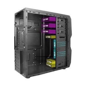 VENTO TA-K61 Mid Tower, 550W 80+ Siyah, ATX Kurumsal KASA