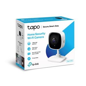 TP-LINK Tapo C100, Bebek/Ev Güvenlik Kamerası, WiFi, 1080P, 20Mt Gece Görüşü, Hareket algılama, Ses ve Işık Alarmı, İki Yönlü Ses