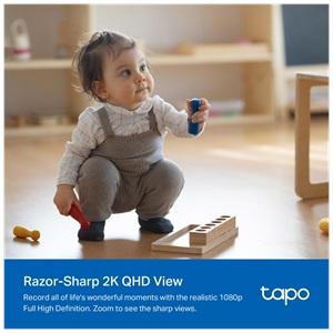 TP-LINK Tapo C222, 4,0Mpix, İç ve Dış Mekan, Wifi-Ethernet, 12Mt. Gece Görüşü, 360 Dönüş, Dikey ve Yatay Hareket, İki Yönlü Ses, Yapay Zeka Destekli Güvenlik Kamerası