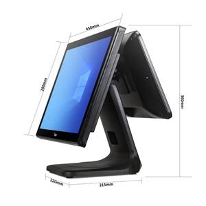 Tiwox TP-7610-D, Intel i7 10.Nesil, 18.5" Ekran, 8GB Ram, 128GB M.2 SSD, Endüstriyel, Dokunmatik Pos PC (çift ekran)
