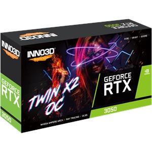 INNO3D N30502-08D6-1711VA41, TWIN X2, RTX3050, 8Gb, 128Bit, GDDR6, 1xDVI, 1xHDMI, 1xDP GAMING Ekran Kartı