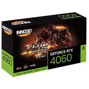 INNO3D N40602-08D6-173051N, TWIN X2, RTX4060, 8Gb, 128Bit, GDDR6, 1xHDMI, 3xDP GAMING Ekran Kartı