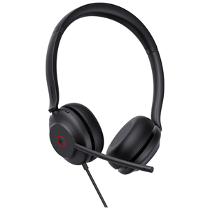 YEALINK UH35, Kablolu, Teams Uyumlu, USB-A, USB-C, 3,5mm Stereo Hoparlör ve Dinamik EQ, Çift Taraflı, Gürültü Engelleyici, Çağrı Merkezi, Ofis, Toplantı, Mikrofonlu Kulaklık