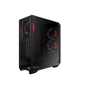 VENTO VG10F Mid Tower, 550W 80+ Siyah, Temperli Cam, RGB, ATX GAMING KASA