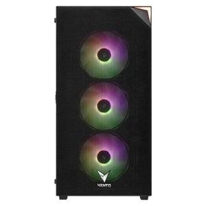 VENTO VG4200S Mid Tower, 850W 80+ Siyah, Temperli Cam, RGB, ATX GAMING KASA