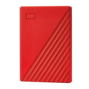 WD WDBYVG0020BRD-WESN, My Passport, 2TB, 2.5", USB3.2, Taşınabilir, Harici HDD, Kırmızı