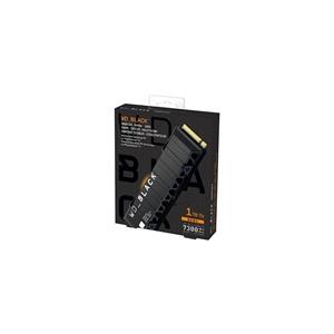 WD Black SN850X, WDS100T2XHE, 1TB, 7300/6600, Gen4, Soğutuculu, NVMe PCIe M.2 2280, SSD