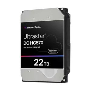 WD ULTRASTAR, WUH722222ALE6L4, 3.5", 22TB, 512Mb, 7200 Rpm, 7/24 Enterprise, DATA CENTER-GÜVENLİK-NAS-SERVER, HDD (DC HC570) (0F48155)