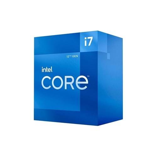 INTEL i7-12700 12 Core, 3.60Ghz, 25Mb, 65W, LGA1700, 12.Nesil, BOX, (Grafik Kart VAR, Fan VAR)