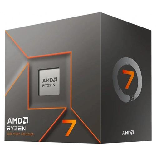 AMD RYZEN 7 8700F 8 Core, 4,10-5.00GHz, 16Mb Cache, 65W, AM5 Soket, BOX (Kutulu), (Dahili Grafik YOK, Fan VAR)