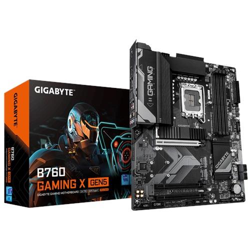 GIGABYTE B760 GAMING X GEN5, 4xDDR5, 3xM.2, DP, HDMI, Type-C, 13-14.Nesil, LGA1700 Soket, GAMING Anakart