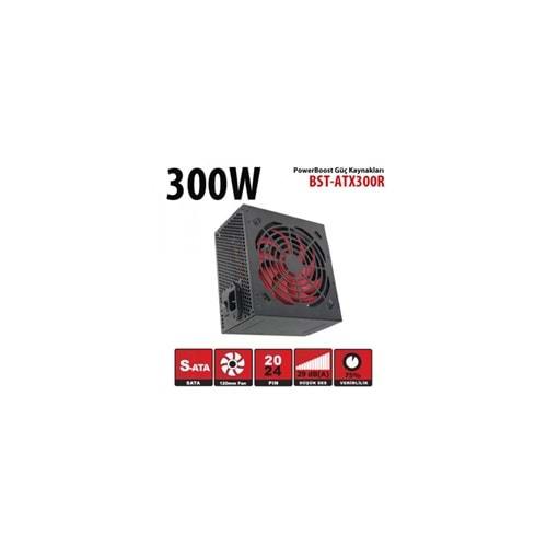 BOOST BST-ATX300R 300W, Sata, 12cm Fan, BOX PSU 