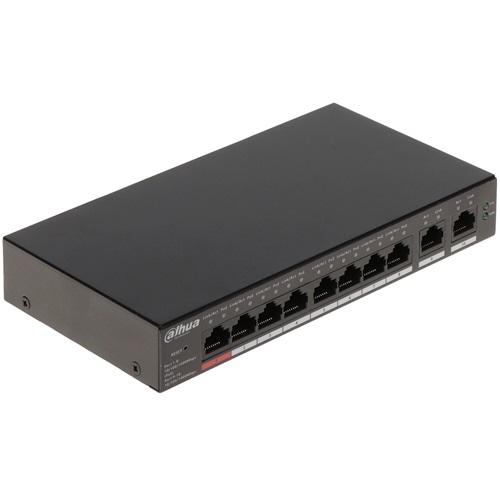 DAHUA CS4010-8GT-110, 8 Port, Gigabit, 8 Port PoE, 110W, +2 Port Uplink, Cloud Yönetilebilir, Switch