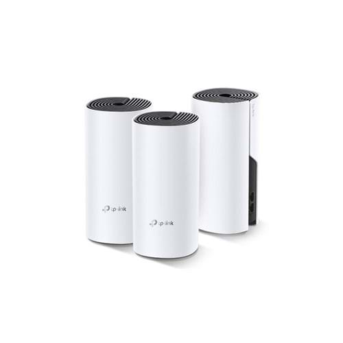TP-LINK DECO-E4, AC1200, Üçlü Mesh, 1200Mbps, Dual Band, 2Port Megabit Lan, 370m2 kapsama Alanı, Router, Geniş Alan İnternet Ağı Sağlayıcısı