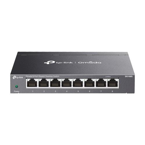 OMADA DS108G, 8 Port Gigabit, Yönetilemez, Masaüstü/Vesa Metal Kasa Sessiz Switch