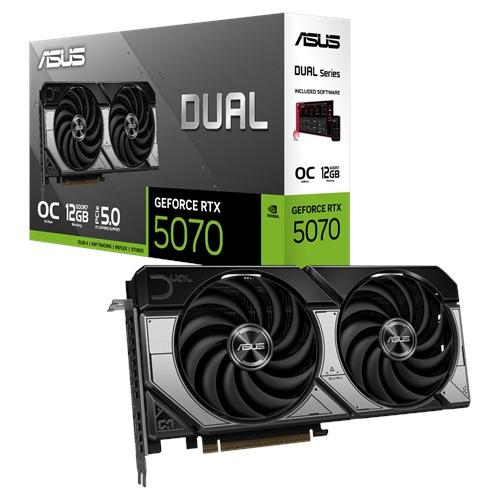 ASUS DUAL RTX5070-O12G, 12Gb, 192Bit, GDDR7, 1xHDMI, 3xDP GAMING Ekran Kartı