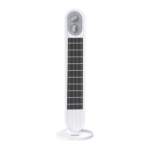 EVEREST FAN14, BEYAZ, 3 Kademeli Hız, Kule Tipi, 50W, Zamanlama Ayarlı, Sağ ve Sol Salınım, Vantilatör