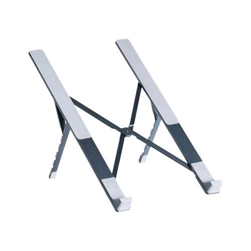 FRISBY FNC-5135ST, 10"-17.3" Taşınabilir, Katlanır, Notebook Standı, 5 Kademeli Ayarlanabilir Yükseklik, Alüminyum (Gri-Mavi)