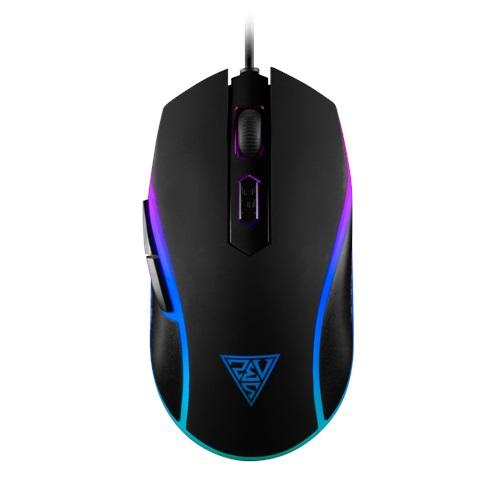 GAMDIAS AURA GS1, Çok Renkli Aydınlatma, USB Kablolu, 6 Tuşlu, Gaming Mouse, 3600DPI, Siyah