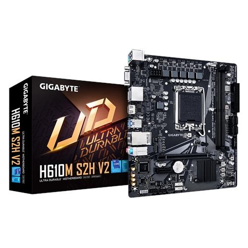 GIGABYTE H610M S2H V2 rev.1.0, 5600MHz, 2xDDR5, M.2, D-SUB, 2xDP, HDMI, 12-13-14.Nesil, LGA1700 Soket, Anakart