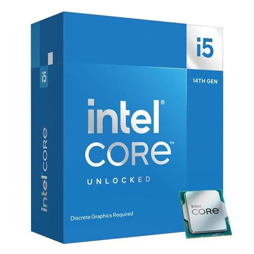 INTEL i5-14600K 14 Core, 3.50Ghz, 24Mb, 181W, LGA1700, 14.Nesil, BOX, (Grafik Kart VAR, Fan YOK)