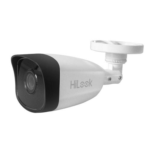 HILOOK IPC-B140H-F, 4Mpix, 4mm Lens, H265+, 30Mt Gece Görüşü, PoE, Bullet, IP Kamera