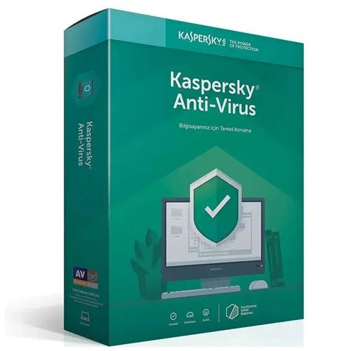 Kaspersky ANTIVIRUS 2 Kullanıcı, 1 YIL, Kutulu Ürün