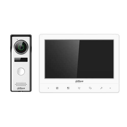 DAHUA KTA02, Analog Villa Tipi Görüntülü İnterkom Kit, 7 inç TFT Ekran, 1,3Mp Kamera, Analog Villa Kit