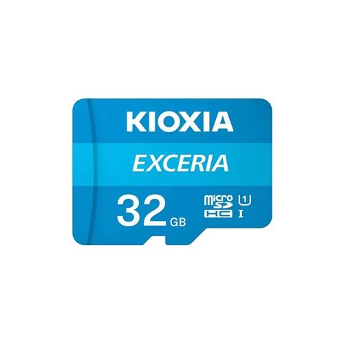 KIOXIA 32GB Exceria, LMEX1L032GG2, UHS-1, CL10, 100Mb/s, MicroSD Kart Bellek (SD Adaptörlü)