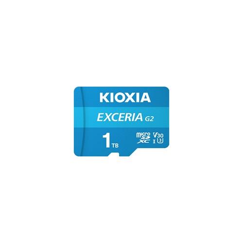 KIOXIA 1TB ExceriaG2, LMEX2L001TG2 U1 V30 4K, CL10, 100Mb/s, MicroSD Kart Bellek (SD Adaptörlü)