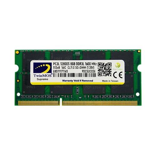 TwinMOS MDD3L8GB1600N, 8GB, DDR3, 1600MHz, 1.35V Notebook Ram