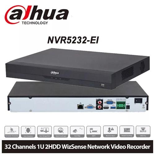 DAHUA NVR5232-EI, 32Kanal, 12Mpix, H265+, 2 HDD Desteği, 1080P Kayıt, 320Mbps Bant Genişliği, NVR
