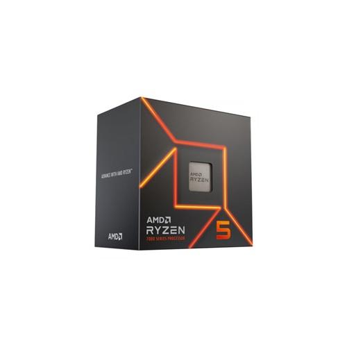 AMD RYZEN 5 7600 6 Core, 3,80-5,10GHz, 38Mb Cache, 65W, AM5 Soket, BOX (Kutulu) (Dahili Grafik VAR, Fan VAR)