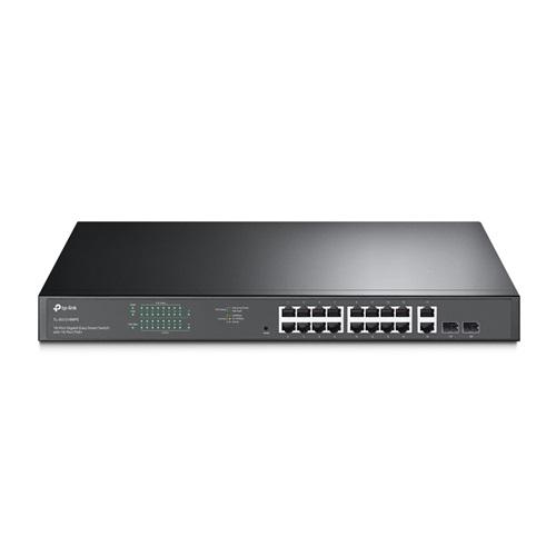 TP-LINK SG1218MPE 18 Port Gigabit, 16 Port POE, + 2Port Gigabit Combo SFP, 250W, Rackmount Yönetilebilir Switch 