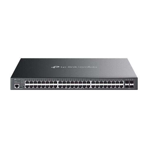 OMADA SG3452P, 52 Port Gigabit, 48 Port Gigabit PoE+, 384W, 4 Port SFP L2+ Yönetilebilir, Rackmount Metal Kasa Switch