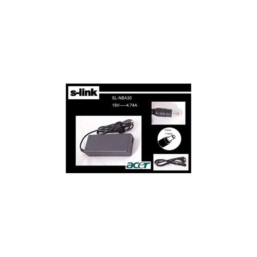 S-LINK SL-NBA30, 19V, 4.74A, 5.5x1.75, Notebook Adaptörü