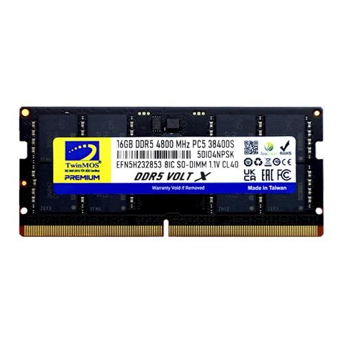 TwinMOS TMD516GB4800S40, 16GB, DDR5, 4800MHz, CL40, 1.1V Notebook Ram