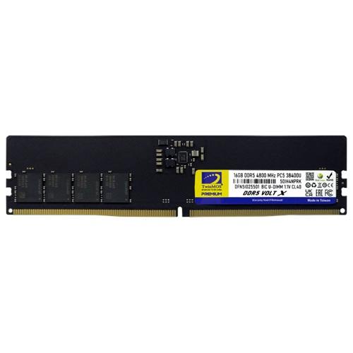 TwinMOS TMD516GB4800U40, 16GB, DDR5, 4800MHz, CL40, 1.1V Desktop Ram