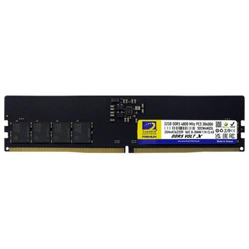 TwinMOS TMD532GB4800U40, 32GB, DDR5, 4800MHz, CL40, 1.1V Desktop Ram