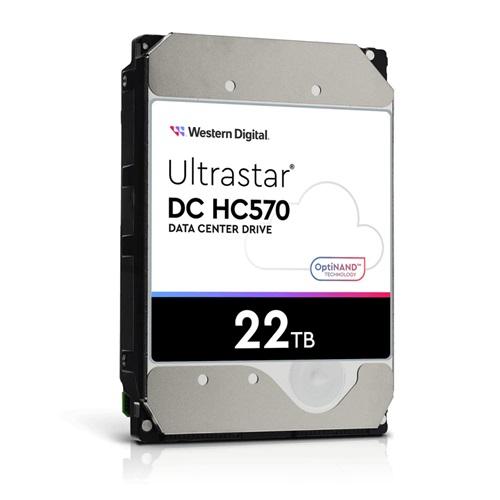 WD ULTRASTAR, WUH722222ALE6L4, 3.5", 22TB, 512Mb, 7200 Rpm, 7/24 Enterprise, DATA CENTER-GÜVENLİK-NAS-SERVER, HDD (DC HC570) (0F48155)