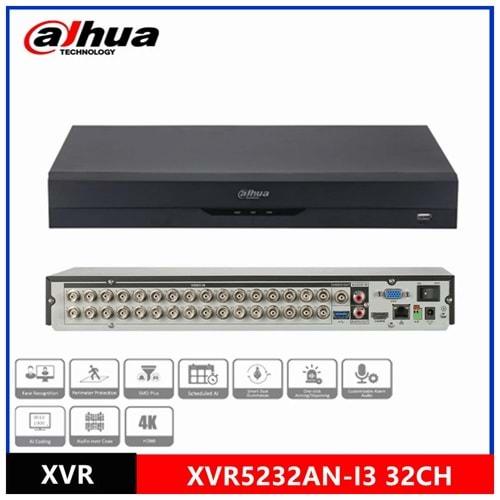 DAHUA XVR5232AN-I3, 32Kanal, 5Mpix, H265+, 2 HDD Desteği, 5in1 DVR Cihazı
